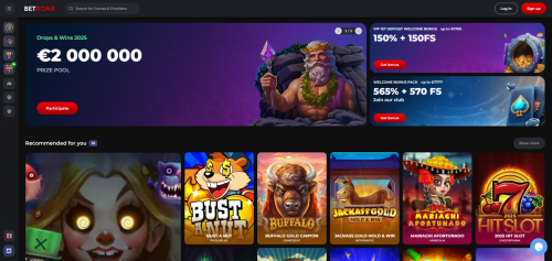 BetBona Casino Screenshot
