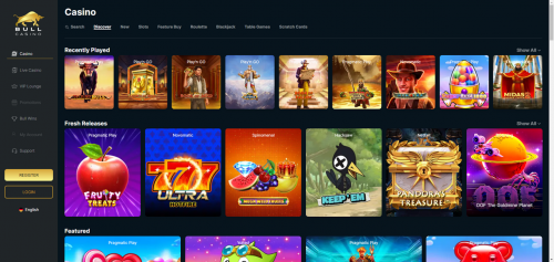 Bull Casino Screenshot
