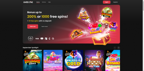 Cherry Spins Casino Screenshot