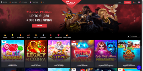Cobra Casino Screenshot