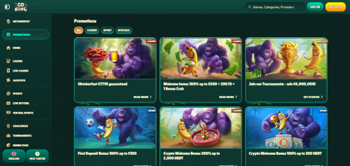 GoKong Casino Screenshot