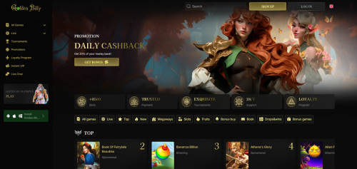 Golden Billy Casino Screenshot