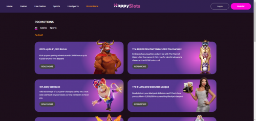 HappySlots Casino Screenshot