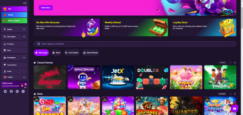 HitMe Casino Screenshot
