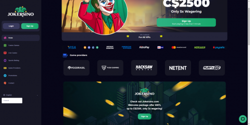 Jokersino Casino Screenshot
