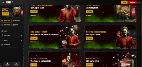 Jokery Casino Screenshot