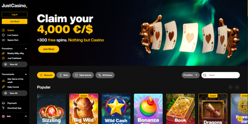 Just Casino Screenshot