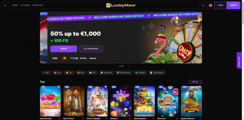 LuckyHour Casino Screenshot