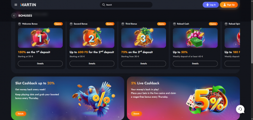 Martin Casino Screenshot