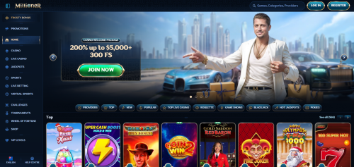 Millioner Casino Screenshot