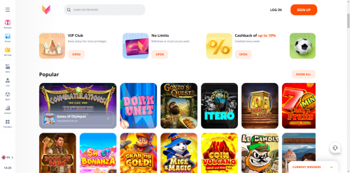 Monro Casino Screenshot