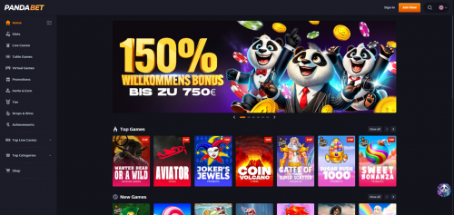Panda.bet Screenshot