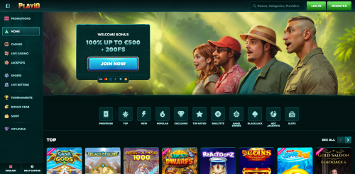 Playio Casino Screenshot