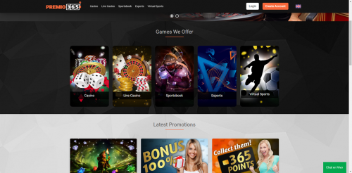 Premio365 Casino Screenshot