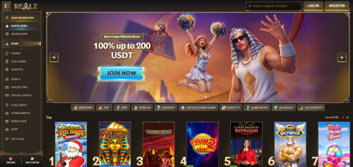 Realz Casino Screenshot