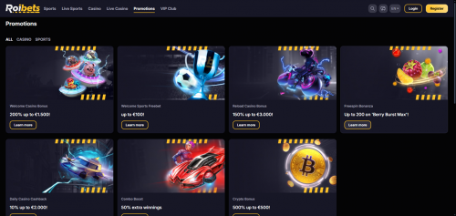 Roibets Casino Screenshot