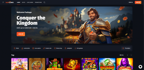 SlotLords Casino Screenshot