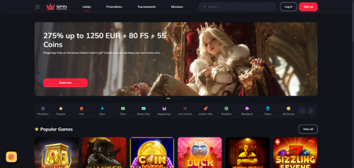 SpinEmpire Casino Screenshot