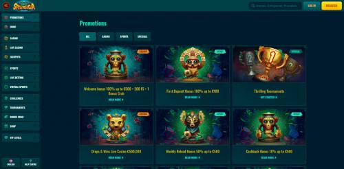 Spinanga Casino Screenshot