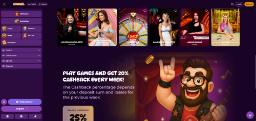 Spinania Casino Screenshot