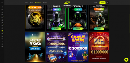 StakePrix Casino Screenshot