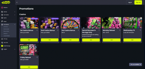 Starzino Casino Screenshot