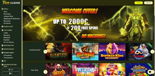 Thor Casino Screenshot