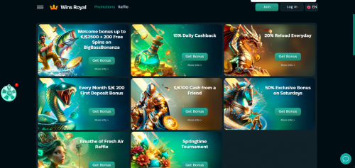 WinsRoyal Casino Screenshot