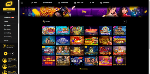 ZetCasino Screenshot