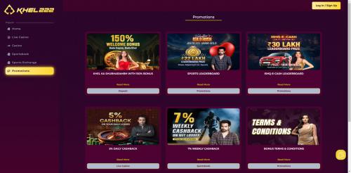 Khel222 Casino Screenshot