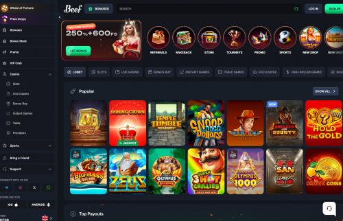 Beef Casino Screenshot